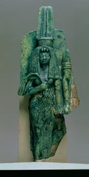Statuette der Königin Teje, Frau von Amenophis III, Neues Reich, ca. 1391-1353 v. Chr.